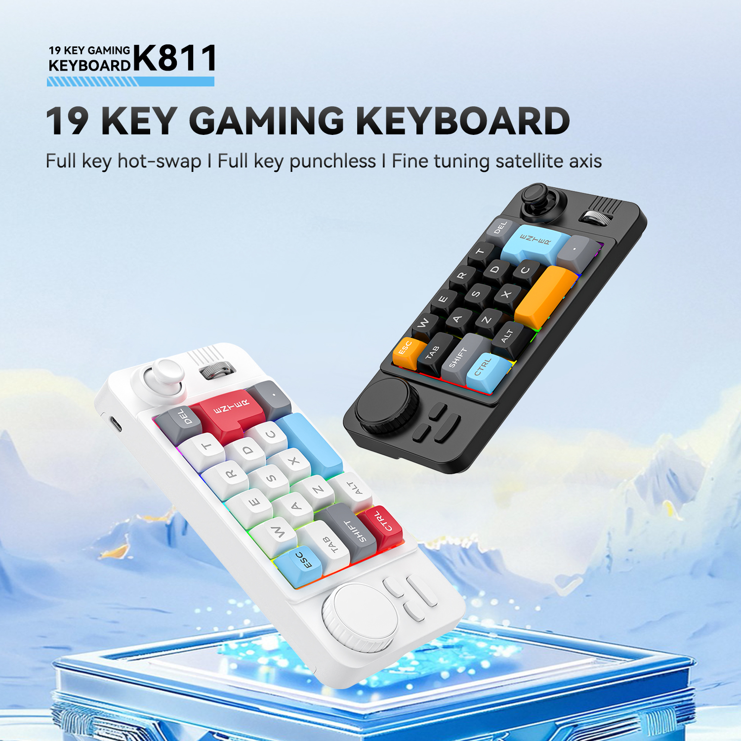 K811  Wired macro defined mechanical keyboard