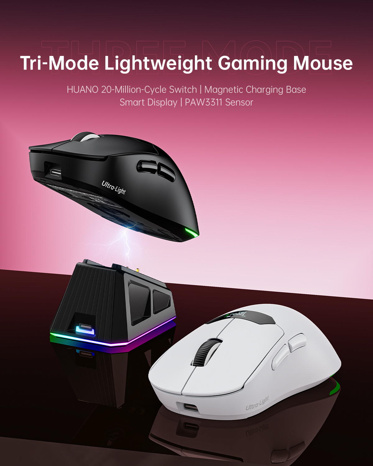 W606 Wireless macro defined mechanical mouse